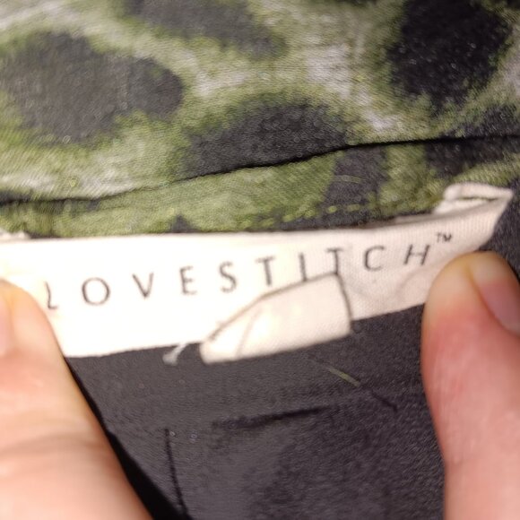 Leopard Print Mini Dress Medium Open Back Ruffle Mob Wife Witchy Indie Sleeze - Picture 6 of 7